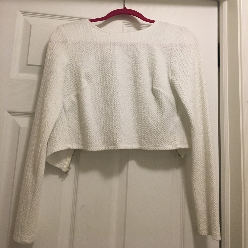 Long sleeve crop top